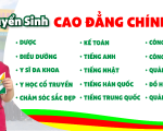 TUYỂN SINH CAO ĐẲNG CHÍNH QUY NĂM 2025